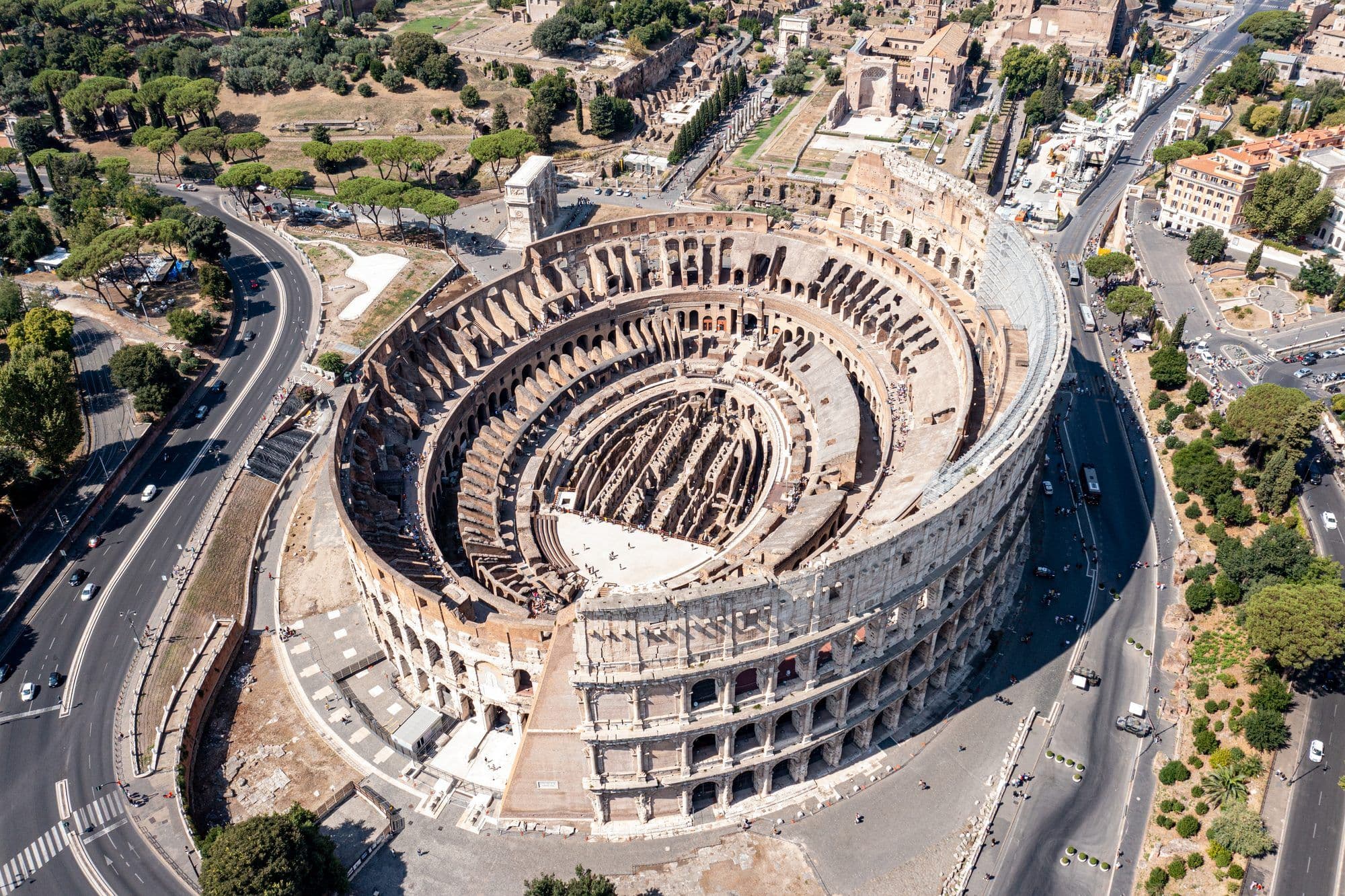 Exterior of the Colosseum, Rome